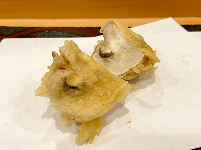 マッシュルームの天ぷら
